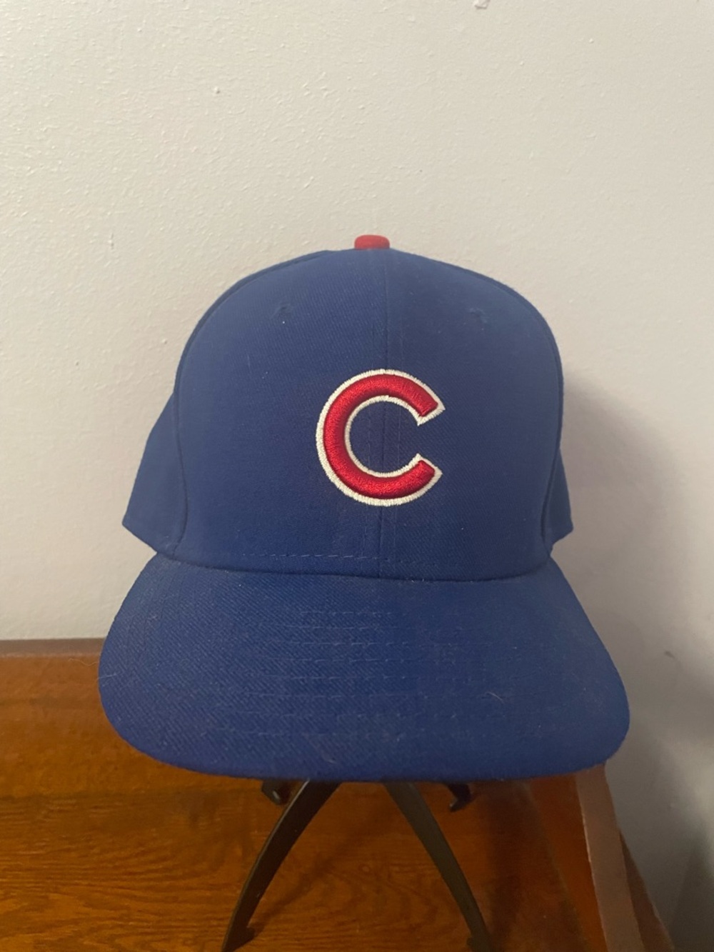 New Era Blue Chicago C Logo Baseball Cap with Red Trim